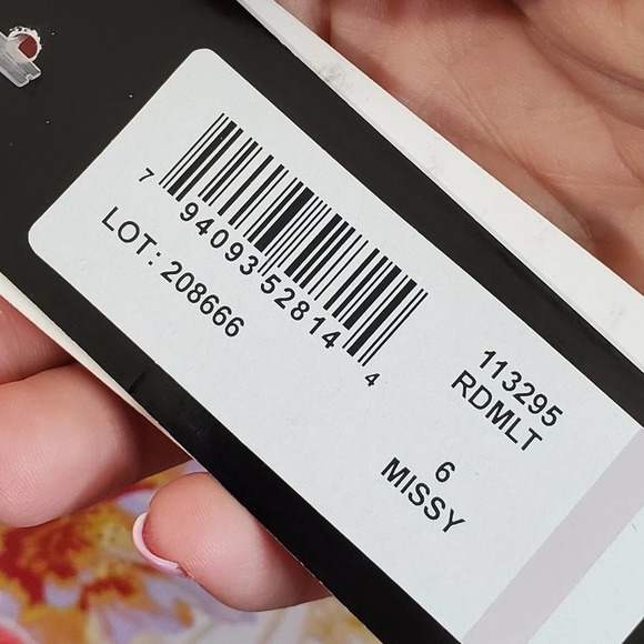 NWT SLNY Draped Floral Rope Neck Mini Dress Size 26 - Picture 3 of 10